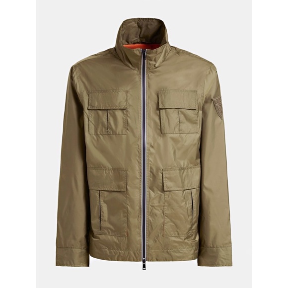 New GUESS Men's Printed Camo Jacket SZ L - Picture 7 of 7